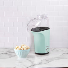 Load image into Gallery viewer, Dash Hot Air Popcorn Popper Maker with Measuring Cup to Portion Popping Corn Kernels + Melt Butter, 16 cups, Aqua