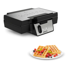 Load image into Gallery viewer, Krups Double Waffle Iron, Non-Stick - 850W