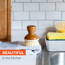 Load image into Gallery viewer, Full Circle Bubble Up Dish Brush - Bamboo