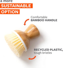 Load image into Gallery viewer, Full Circle Bubble Up Dish Brush - Bamboo