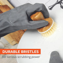 Load image into Gallery viewer, Full Circle Bubble Up Dish Brush - Bamboo