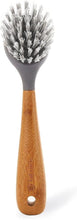 Load image into Gallery viewer, Full Circle Tenacious C Cast Iron Brush - Bamboo, Grey