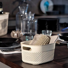 Load image into Gallery viewer, Curver Filo Basket, Small - 6 Liters, 15 x 27 x 22cm - Dark Grey