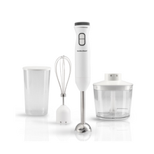 Load image into Gallery viewer, Hamilton Beach Turbo Boost Hand Blender with chopper, whisker, beaker - 700ml, 600W