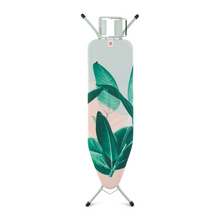 Load image into Gallery viewer, Brabantia Ironing Board B - 124 x 38cm, Steam Iron Rest, Tropical Leaves