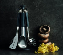 Load image into Gallery viewer, Joseph Joseph Elevate100 Kitchen Utensils Carousel, Set of 7 - Stainless Steel