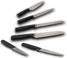 Load image into Gallery viewer, Joseph Joseph Elevate100 Knives Carousel Knife Set with Rotating Storage Stand - 7 Piece - Stainless Steel