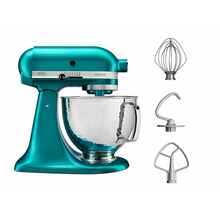 Load image into Gallery viewer, KitchenAid Artisan Stand Mixer with Hammered Bowl, 4.8L - Glacier Blue