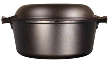 Load image into Gallery viewer, Lodge Cast Iron Double Dutch Oven, Black - 4.7 Liters
