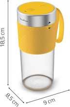 Load image into Gallery viewer, Moulinex LightMix Cordless Personal Blender, Yellow - 300ml