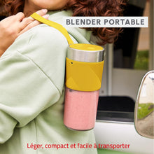 Load image into Gallery viewer, Moulinex LightMix Cordless Personal Blender, Yellow - 300ml