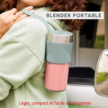 Load image into Gallery viewer, Moulinex LightMix Cordless Personal Blender, Blue - 300ml