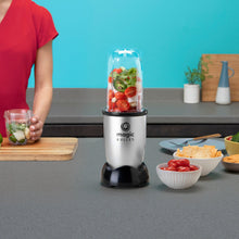 Load image into Gallery viewer, Magic Bullet Multi-Function High-Speed Blender, Mixer System with Nutrient Extractor, Smoothie Maker, Silver - 4 Piece Accessories, 400 Watts