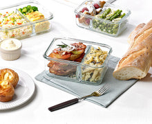 Load image into Gallery viewer, Lifestyle image of Glass Lock Airtight Rectangular Glass DUO Food Container - 1000ml.