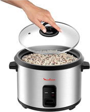 Load image into Gallery viewer, Moulinex Easy Cook Rice Cooker with Steam Basket - 1.8 Liters, 540W