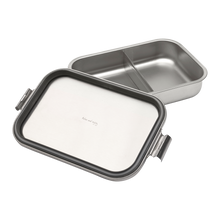 Load image into Gallery viewer, Brabantia Make & Take Lunch Box with Divider - 2 Liters, Large, Matt Steel