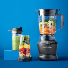 Load image into Gallery viewer, Nutribullet Full Size Blender + Combo Multi-Function High Speed Blender, Mixer System with Nutrient Extractor, Smoothie Maker, Dark Grey - 7 Piece Accessories, 1000 Watts
