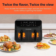 Load image into Gallery viewer, Nutricook Air Fryer Duo Vision with Clear Window for Easy Viewing - 8.5L, 2400W