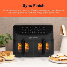 Load image into Gallery viewer, Nutricook Air Fryer Duo Vision with Clear Window for Easy Viewing - 8.5L, 2400W