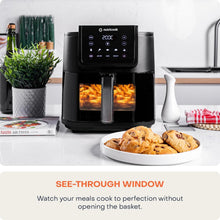 Load image into Gallery viewer, Nutricook Air Fryer Slim, 5 Main Programs - Air Fry, Bake, Roast, Reheat, Dehydrate - 5 Liters, 1700W, see through window feature.