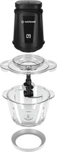 Load image into Gallery viewer, Nutricook Choppi XL Glass Chopper And Mincer, 500W - 1.2 Liters, parts.