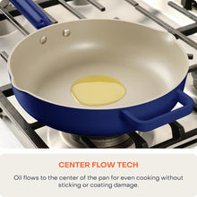 Load image into Gallery viewer, Nutricook One Pan Cast Aluminum + Self-Basting Lid + Steamer Basket + Silicone Spatula - Non-Stick Ceramic Coating, 26cm