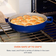 Load image into Gallery viewer, Nutricook One Pan Cast Aluminum + Self-Basting Lid + Steamer Basket + Silicone Spatula - Non-Stick Ceramic Coating, 26cm