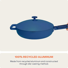 Load image into Gallery viewer, Nutricook One Pan Cast Aluminum + Self-Basting Lid + Steamer Basket + Silicone Spatula - Non-Stick Ceramic Coating, 26cm