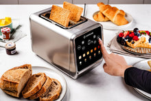 Load image into Gallery viewer, Lifestyle image of Nutricook 2-Slice Smart Toaster With Touch Screen, Stainless Steel - 850W.