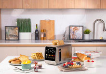 Load image into Gallery viewer, Lifestyle image of Nutricook 2-Slice Smart Toaster With Touch Screen, Stainless Steel - 850W.