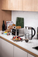 Load image into Gallery viewer, Lifestyle image of Nutricook 2-Slice Smart Toaster With Touch Screen, Stainless Steel - 850W.