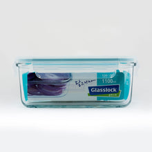 Load image into Gallery viewer, Glass Lock Airtight Rectangular Glass Food Container - 1100ml