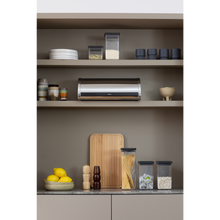 Load image into Gallery viewer, Brabantia Roll Top Bread Bin - Brilliant Steel