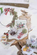 Load image into Gallery viewer, Ambiente Melamine Tray Holly & Berries - 13x21cm
