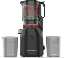Load image into Gallery viewer, Hamilton Beach Slow Juicer with 130mm Wide Feeding Chute, Durable Auger, Auto-Residue Separation, Reverse Function - 250W