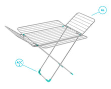 Load image into Gallery viewer, Colombo Flower Aluminum & Painted Steel Clothes Drying Rack - 30 Meters