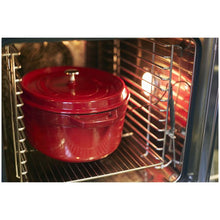 Load image into Gallery viewer, Staub Oval Cast Iron Cocotte, Cherry Red - 33cm, 6.6 Liters