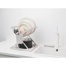 Load image into Gallery viewer, Brabantia Foldable Dish Drying Rack - Light Grey