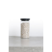 Load image into Gallery viewer, Brabantia Stackable Glass Jar - 1.1L - Dark Grey