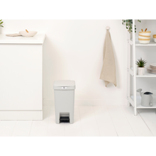Load image into Gallery viewer, Brabantia StepUp Pedal Bin from Recycled Plastic - 16 Liters, Light Grey
