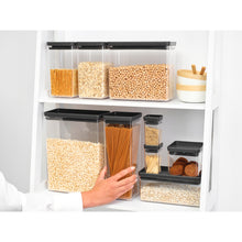 Load image into Gallery viewer, Brabantia Tasty+ Stackable Canister, 3.5 litres - Dark Grey