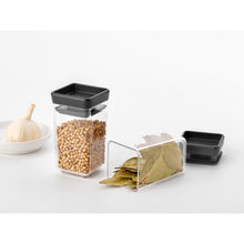 Load image into Gallery viewer, Brabantia Tasty+ Stackable Canisters, Set of 2, 150ml- Dark Grey