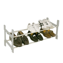 Load image into Gallery viewer, Rayen Extendible Shoe Rack - Aluminum, 29.5 x 29 x 46.5cm
