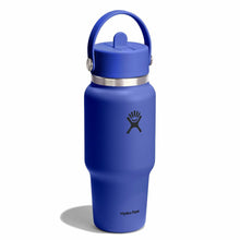 Load image into Gallery viewer, Hydroflask Travel Bottle with Flex Straw Cap - 710ml (24oz), Capri Blue