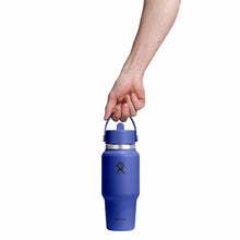 Load image into Gallery viewer, Hydroflask Travel Bottle with Flex Straw Cap - 710ml (24oz), Capri Blue