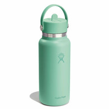 Load image into Gallery viewer, Hydroflask Travel Bottle with Flex Straw Cap - 946ml (32oz), Mermaid Green