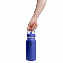 Load image into Gallery viewer, Hydroflask Travel Bottle with Flex Straw Cap - 946ml (32oz), Capri Blue