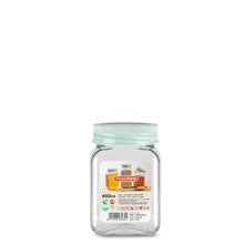 Load image into Gallery viewer, Plastic Forte Classic Square Food Canister - 400ml, Available in Several Colors
