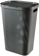 Load image into Gallery viewer, Curver Infinity Laundry Hamper with Dots - 60 Liters, Grey or White or Green