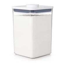 Load image into Gallery viewer, OXO Good Grips Pop Container - Big Square Medium, 4.2 Liters, filled with sugar.